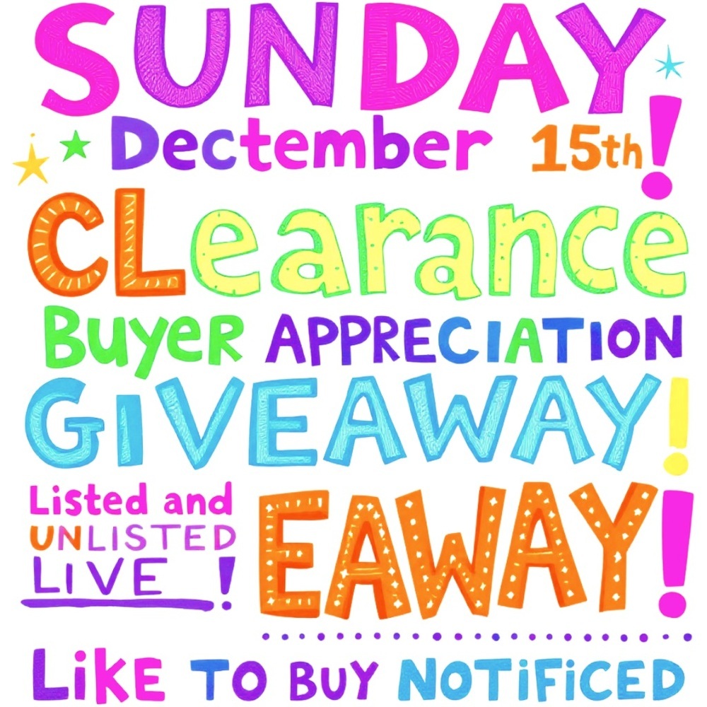 MONDAY LIKE TO BE NOTIFIED- 100’s of Unlisted Items’s Christmas Gifts!SHARE​